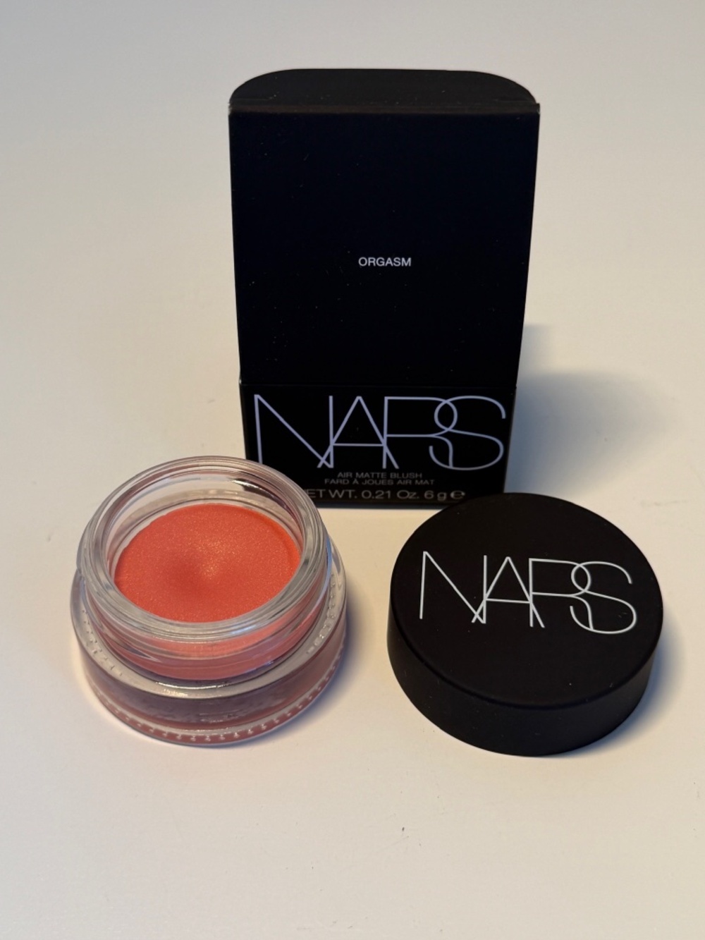 NEW NARS Air Matte Cream Blush in ORGASM 6g Full Size HTF